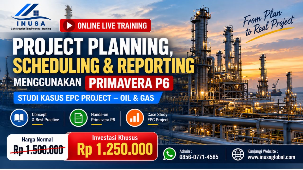10 Hari Belajar Project Scheduling & Risk Analysis Menggunakan Primavera P6
